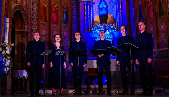 Singer Pur singen in der Kirche in Valencia.