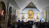 Interior de la Parroquia durante un concierto.